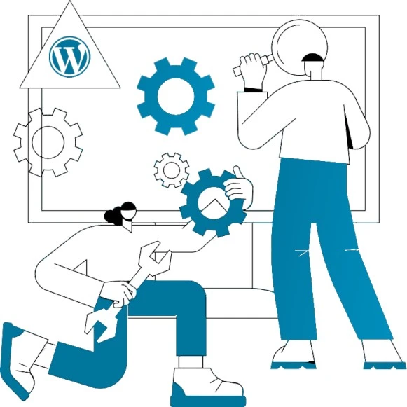 Structural wireframe layout demonstrating optimized block distribution architectures for custom enterprise WordPress themes