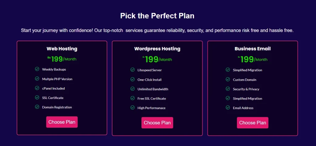 Affordable hosting price in Nepal with Suryani International’s transparent plans