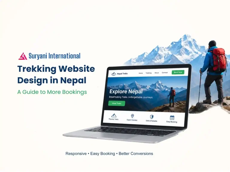 Trekking Website Design in Nepal by Suryani International