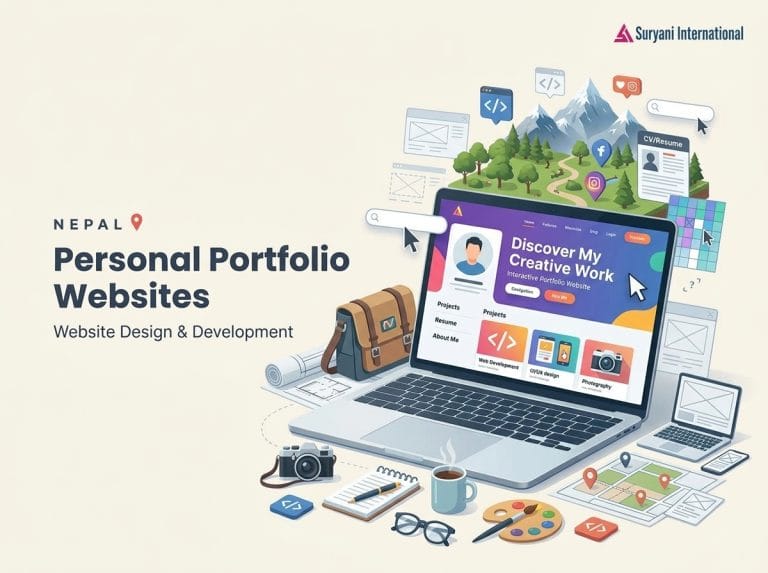 Personal Portfolio Website Design in Nepal - Suryani International