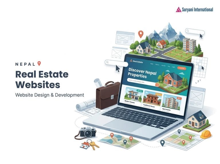 Real Estate Website Design in Nepal - Suryani International