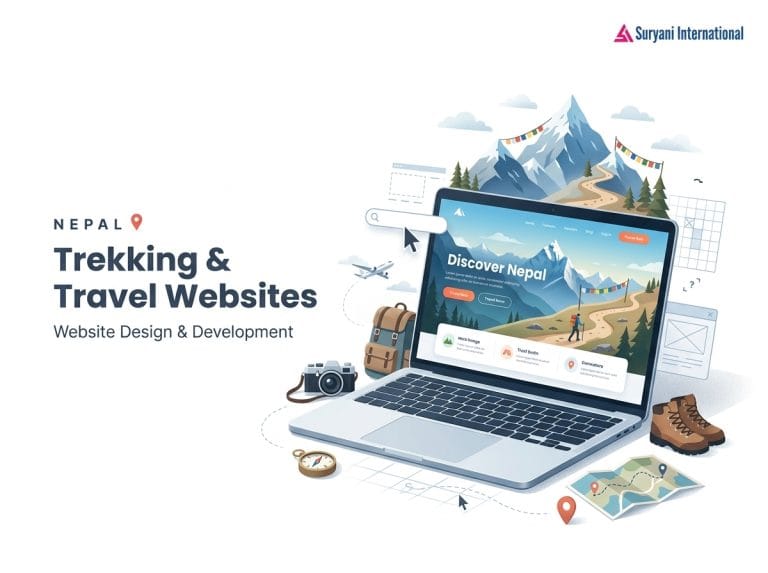 Trekking & Travel Website Design in Nepal - Suryani International